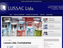 Tablet Screenshot of lussacltda.com